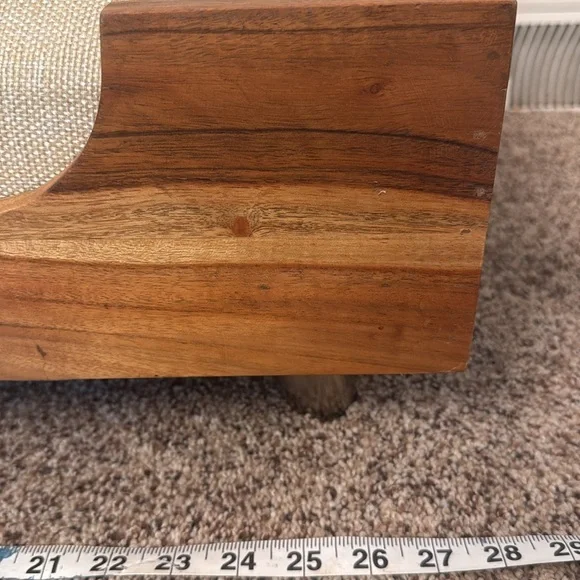 Wooden Pet Bed with Cream Cushion - Picture 7 of 13